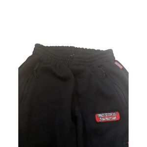 EXCO Jeans Cargo Sweatpants‎ Elastic Waist Black Pockets Mens Size Small